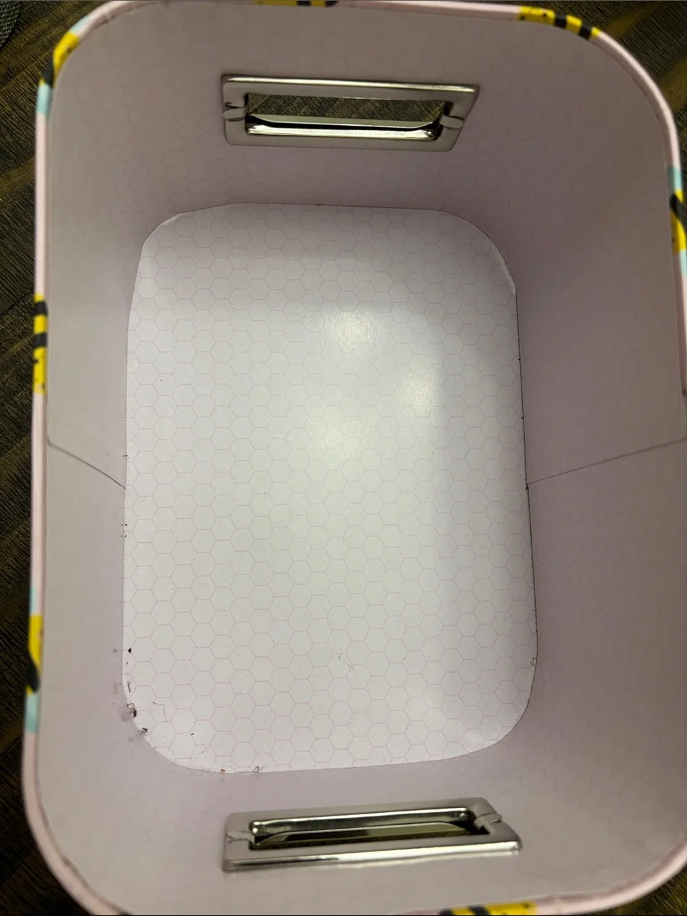 Decorative Storage Bin- Bee Print